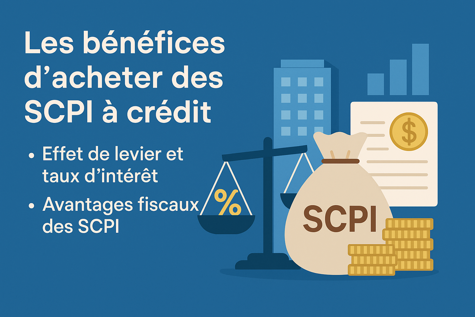 Les bénéfices d'acheter des SCPI à crédit