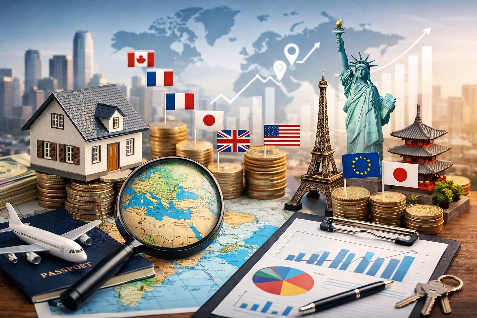 Analyse des pays populaires pour investir