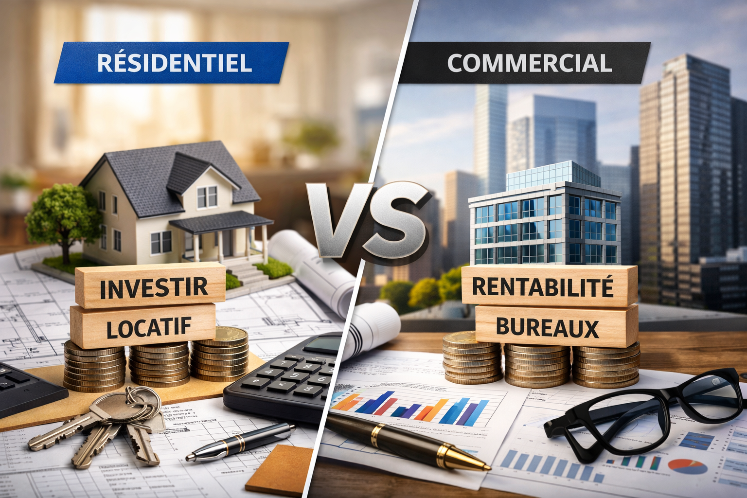 Immobilier résidentiel vs commercial : quel choix pour l’investisseur ?