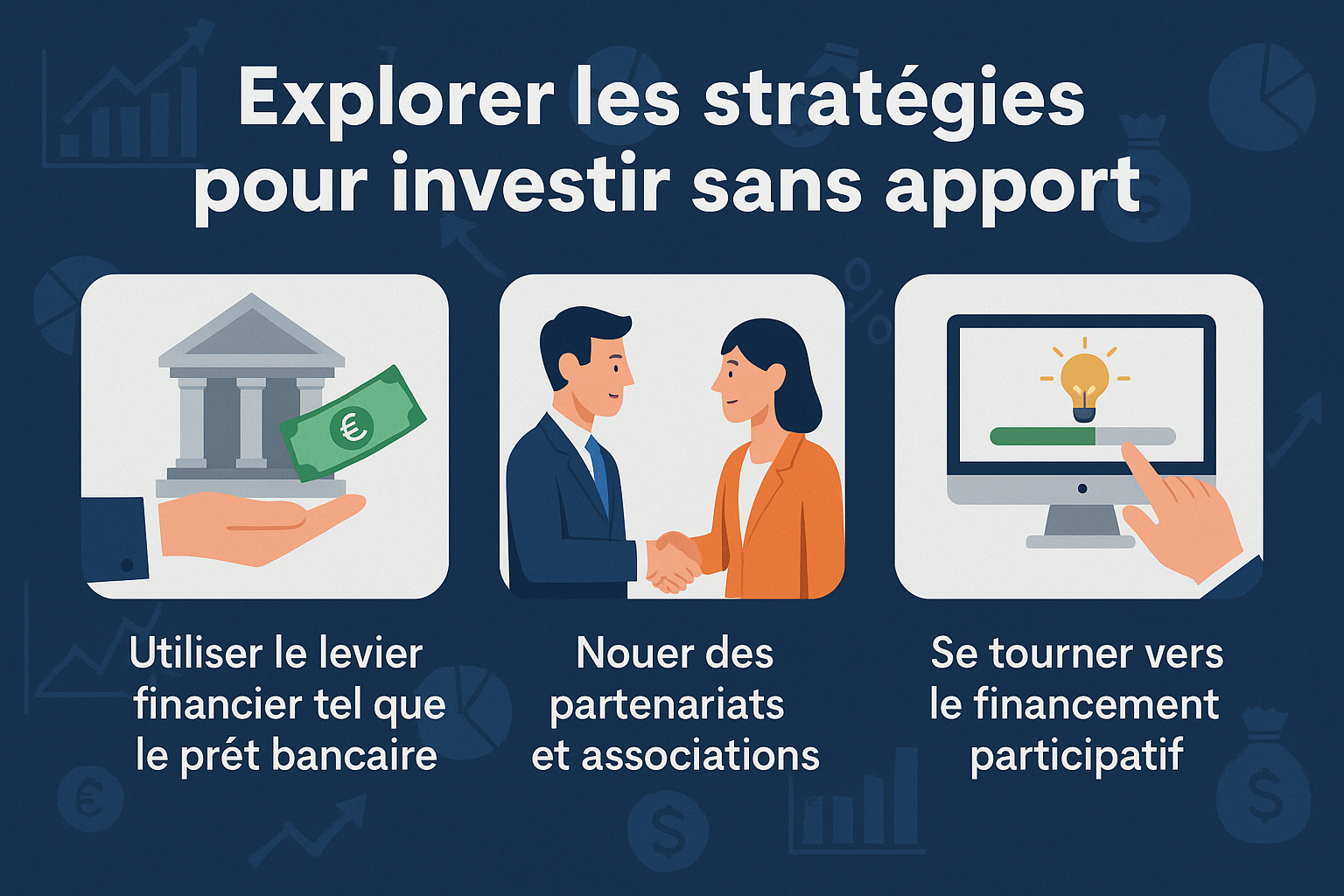 Explorer les stratégies pour investir sans apport